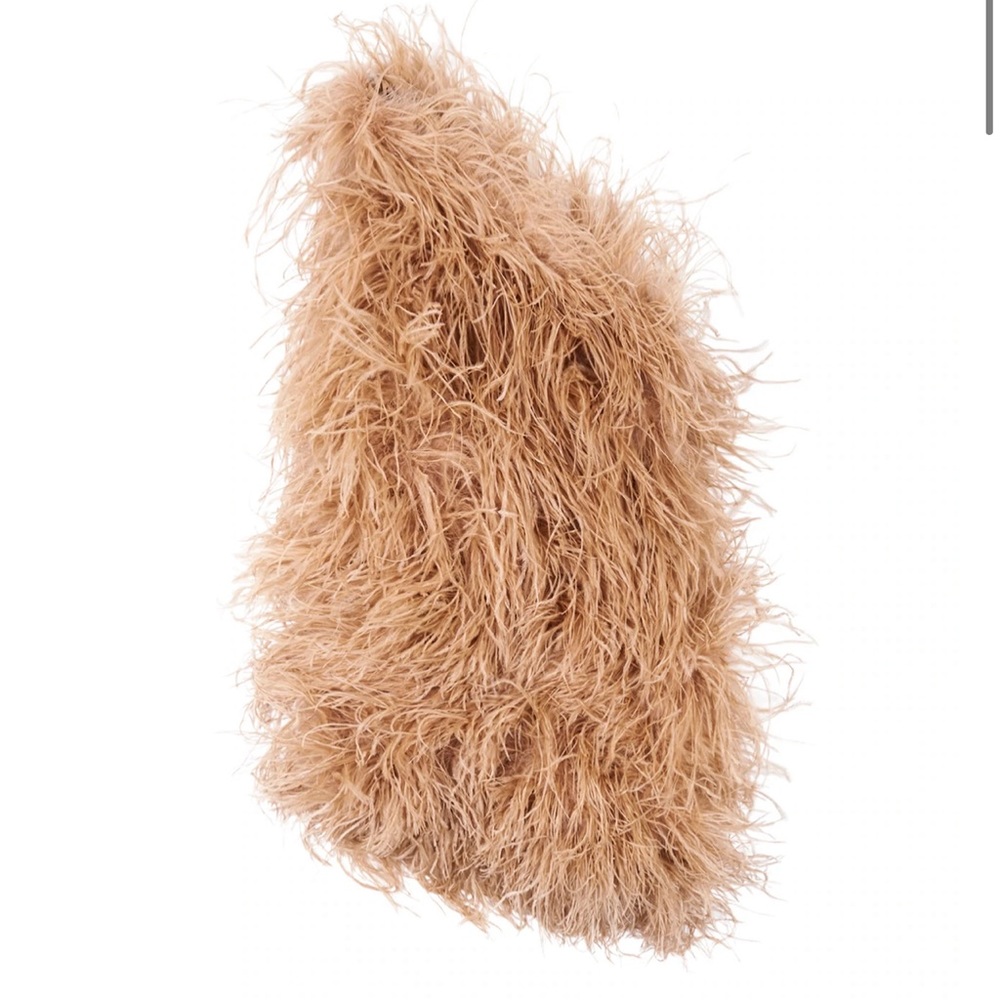 the bar andre feather dress nude